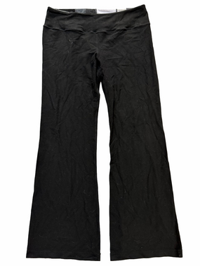 Lululemon Woman Black Flared Activewear Athletic Y2K Vintage Yoga Pants Dot 12